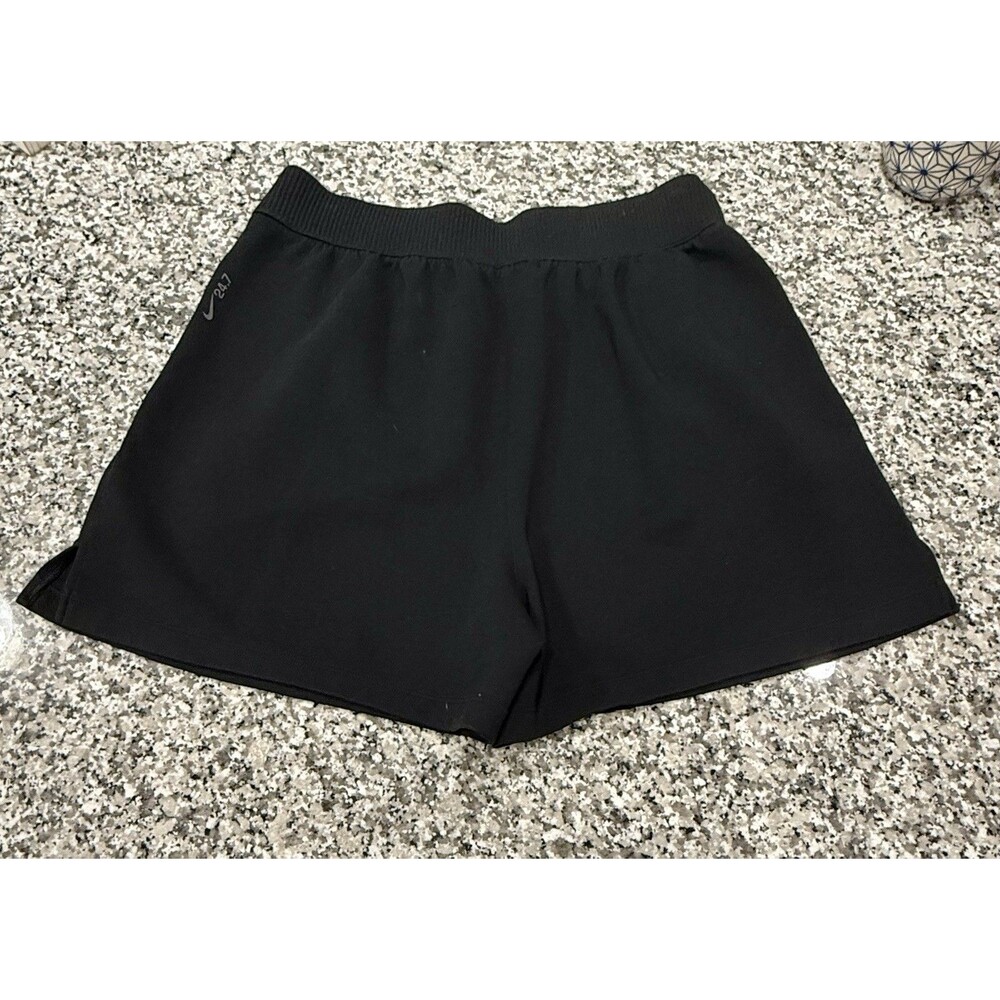 Women's Nike 24.7 ImpossiblySoft Drift Shorts Size Large Black New W/Out Tags 4” - Picture 4 of 12